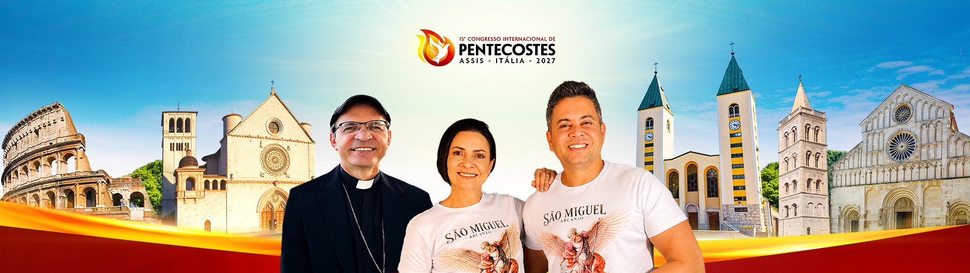 PENTECOSTES - Itália - Medjugorje - Croácia - Eslovênia - Pe José Cláudio, Marcio Mendes e Rose
